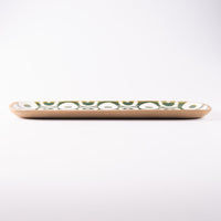 やちむん 一翠窯 長方皿(長) ヘゴ 緑 やちむん 一翠窯 やちむん