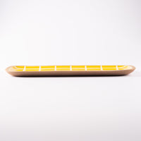 やちむん 一翠窯 長方皿(長) タイル 黄 やちむん 一翠窯 やちむん