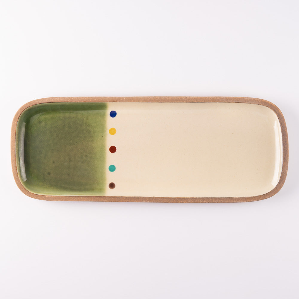 やちむん 一翠窯 長方皿(長) オーグスヤー やちむん 一翠窯 やちむん