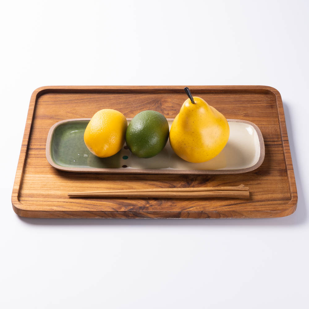 やちむん 一翠窯 長方皿(長) オーグスヤー やちむん 一翠窯 やちむん