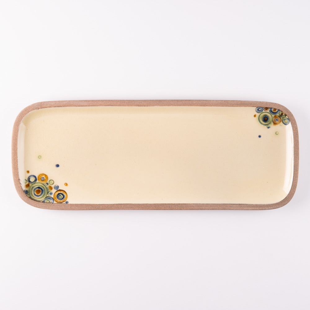 やちむん 一翠窯 長方皿(長) シャボン やちむん 一翠窯 やちむん