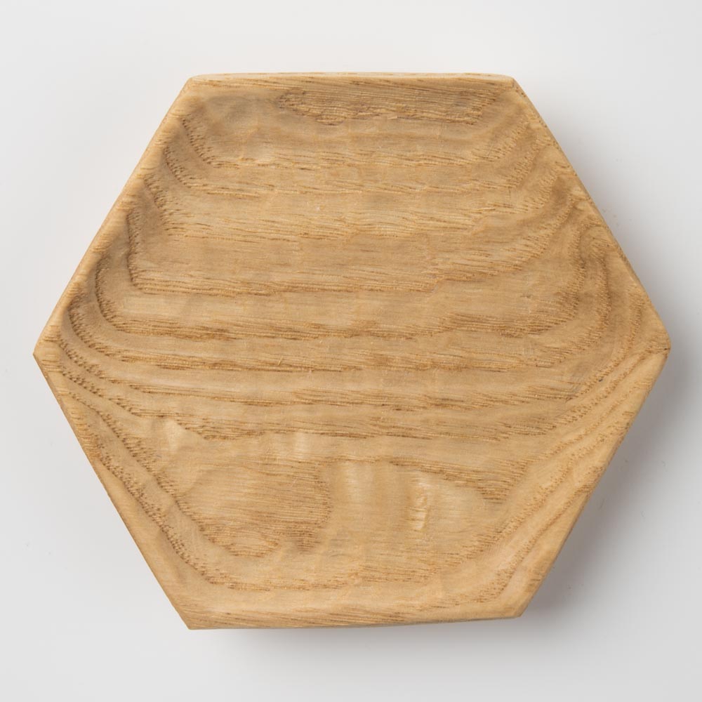 作家 田中陽三 豆皿 亀甲(ウレタンオイル) 作家 田中陽三 木工もの