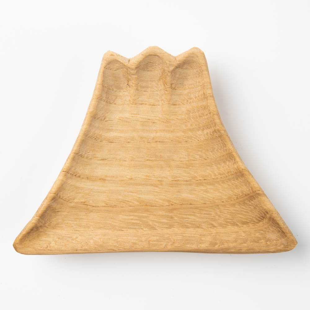 作家 田中陽三 豆皿 富士山(ウレタンオイル) 作家 田中陽三 木工もの