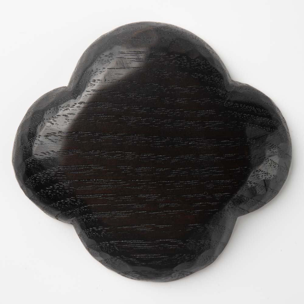 作家 田中陽三 豆皿 木瓜(漆塗り) 作家 田中陽三 木工もの