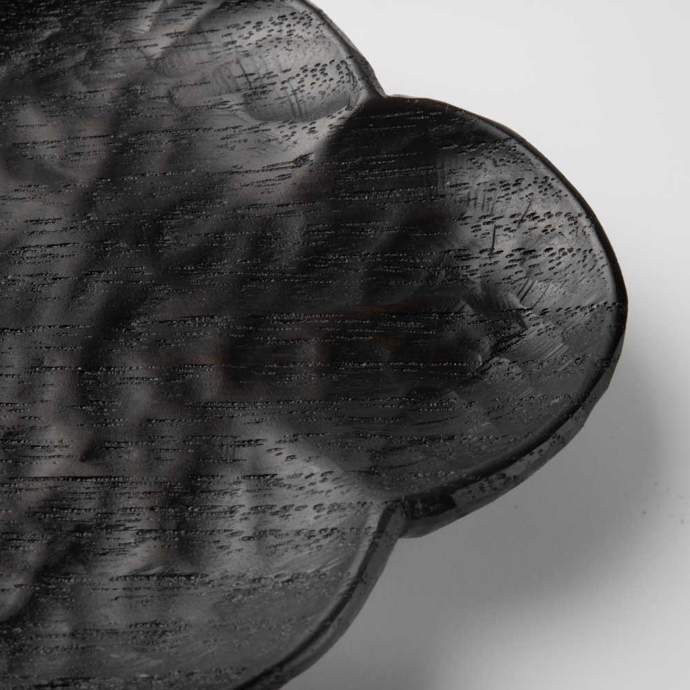 作家 田中陽三 豆皿 木瓜(漆塗り) 作家 田中陽三 木工もの