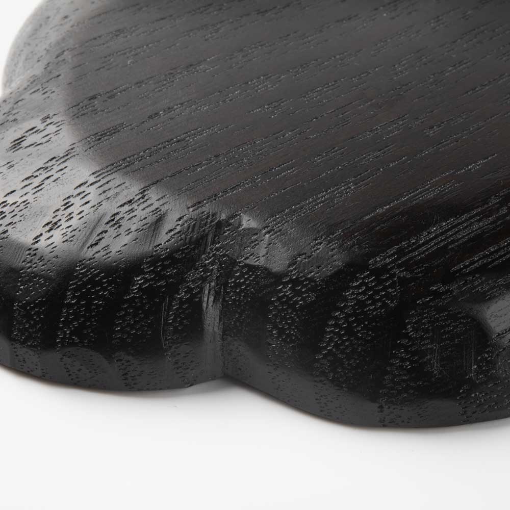 作家 田中陽三 豆皿 木瓜(漆塗り) 作家 田中陽三 木工もの