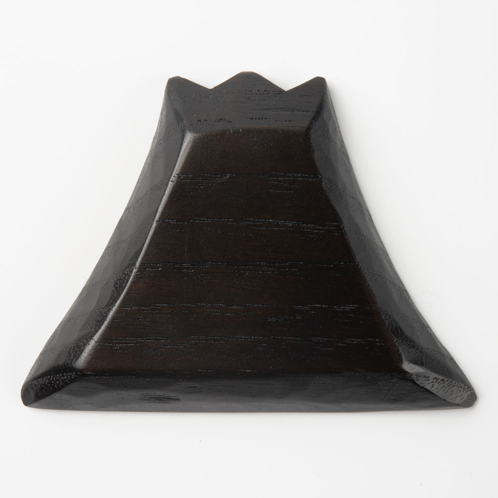 作家 田中陽三 豆皿 富士山(漆塗り) 作家 田中陽三 木工もの