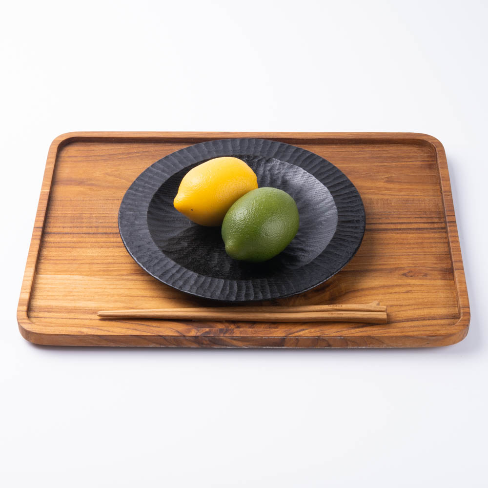 作家 田中陽三 7寸リム皿(漆塗り) ¥8,800 大人の焼き物
