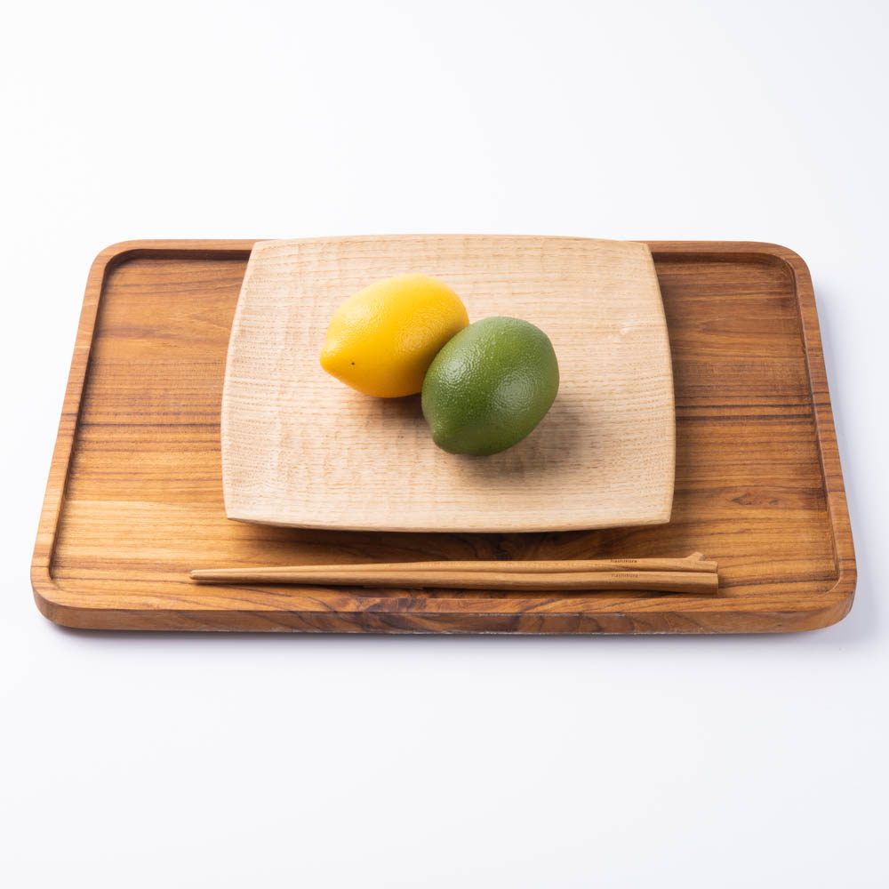 作家 田中陽三 7寸胴張角皿(ウレタンオイル) 作家 田中陽三 木工もの