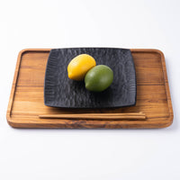 作家 田中陽三 7寸胴張角皿(漆塗り) 作家 田中陽三 木工もの
