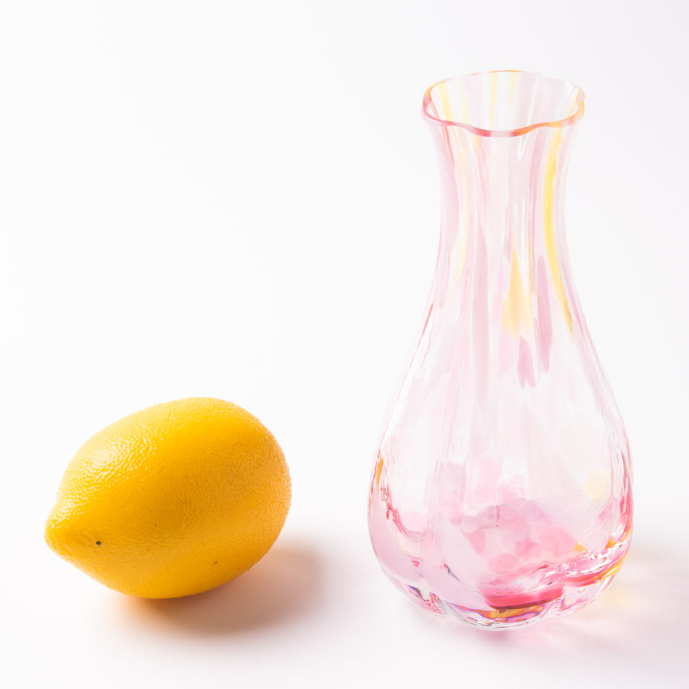 津軽びいどろ 花ひかり フラワーピンク 津軽びいどろ ガラスもの