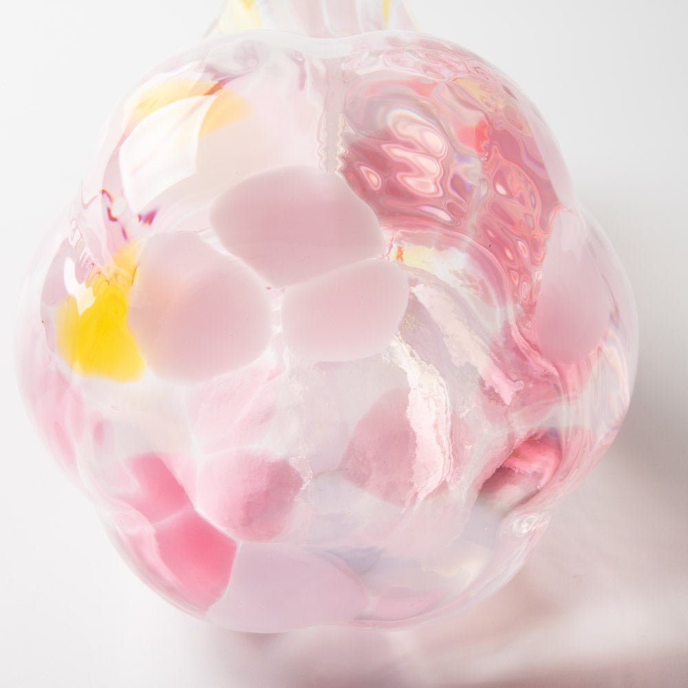 津軽びいどろ 花ひかり フラワーピンク 津軽びいどろ ガラスもの