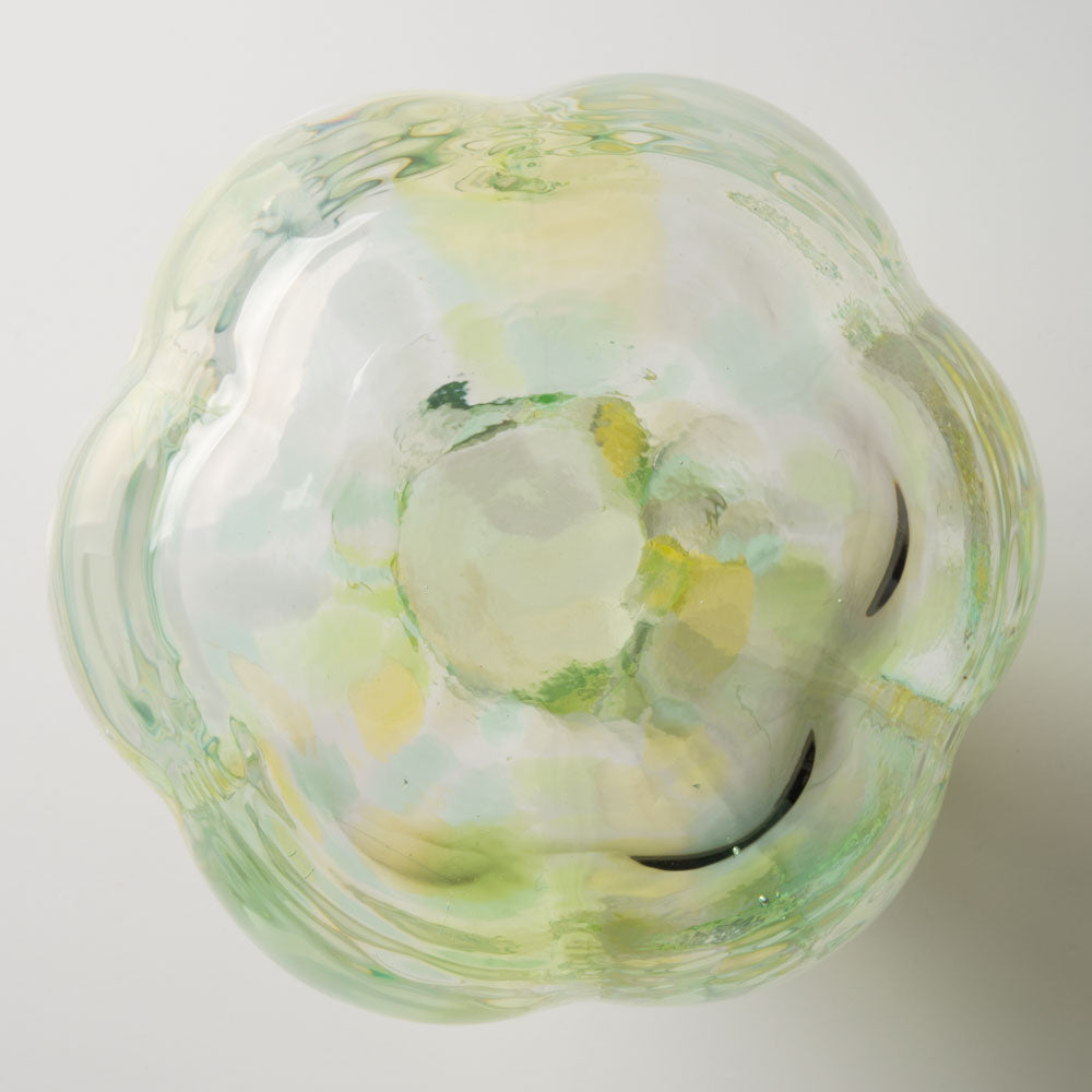 津軽びいどろ 花ひかり フォレストグリーン 津軽びいどろ ガラスもの