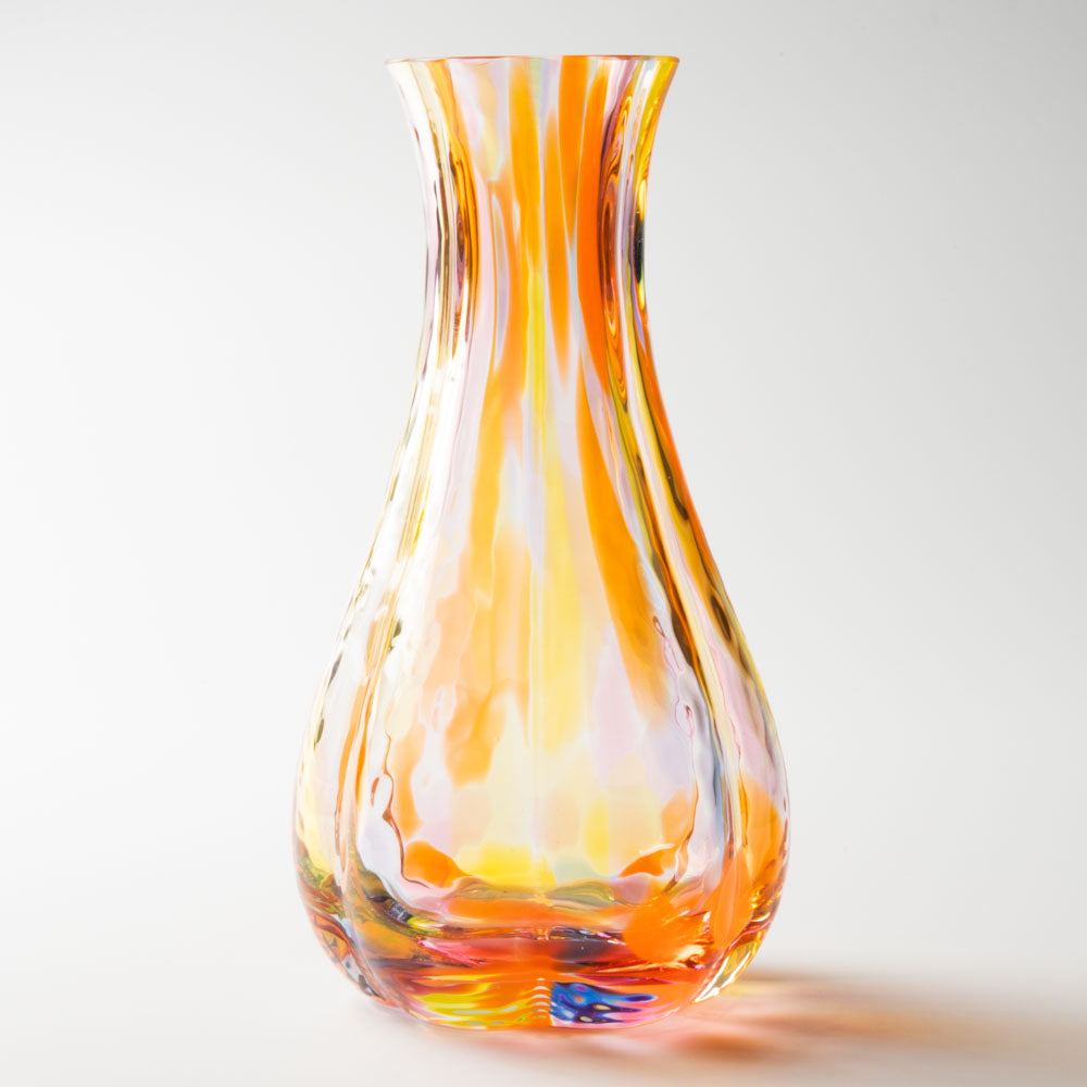 津軽びいどろ 花ひかり サンセットオレンジ 津軽びいどろ ガラスもの