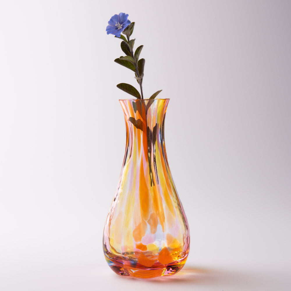 津軽びいどろ 花ひかり サンセットオレンジ 津軽びいどろ ガラスもの