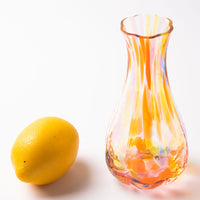 津軽びいどろ 花ひかり サンセットオレンジ 津軽びいどろ ガラスもの