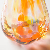 津軽びいどろ 花ひかり サンセットオレンジ 津軽びいどろ ガラスもの