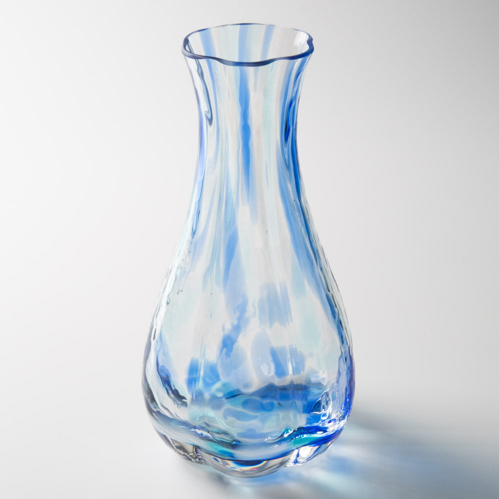 津軽びいどろ 花ひかり シーブルー 津軽びいどろ ガラスもの