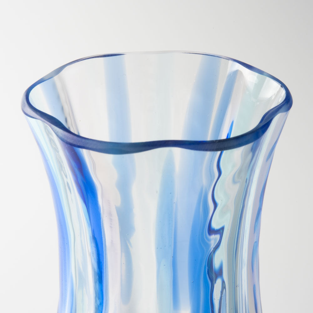 津軽びいどろ 花ひかり シーブルー 津軽びいどろ ガラスもの