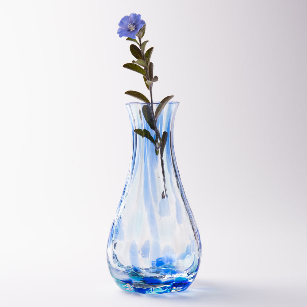 津軽びいどろ 花ひかり シーブルー 津軽びいどろ ガラスもの