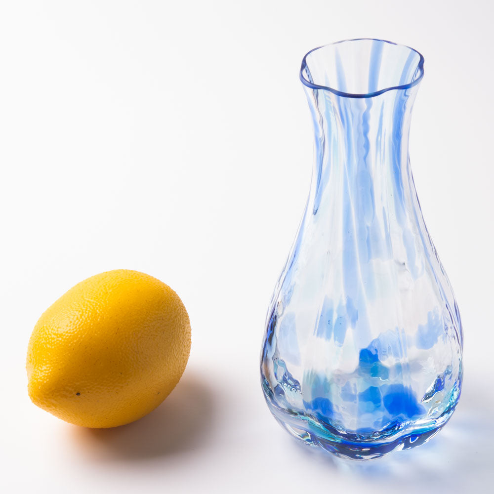 津軽びいどろ 花ひかり シーブルー 津軽びいどろ ガラスもの