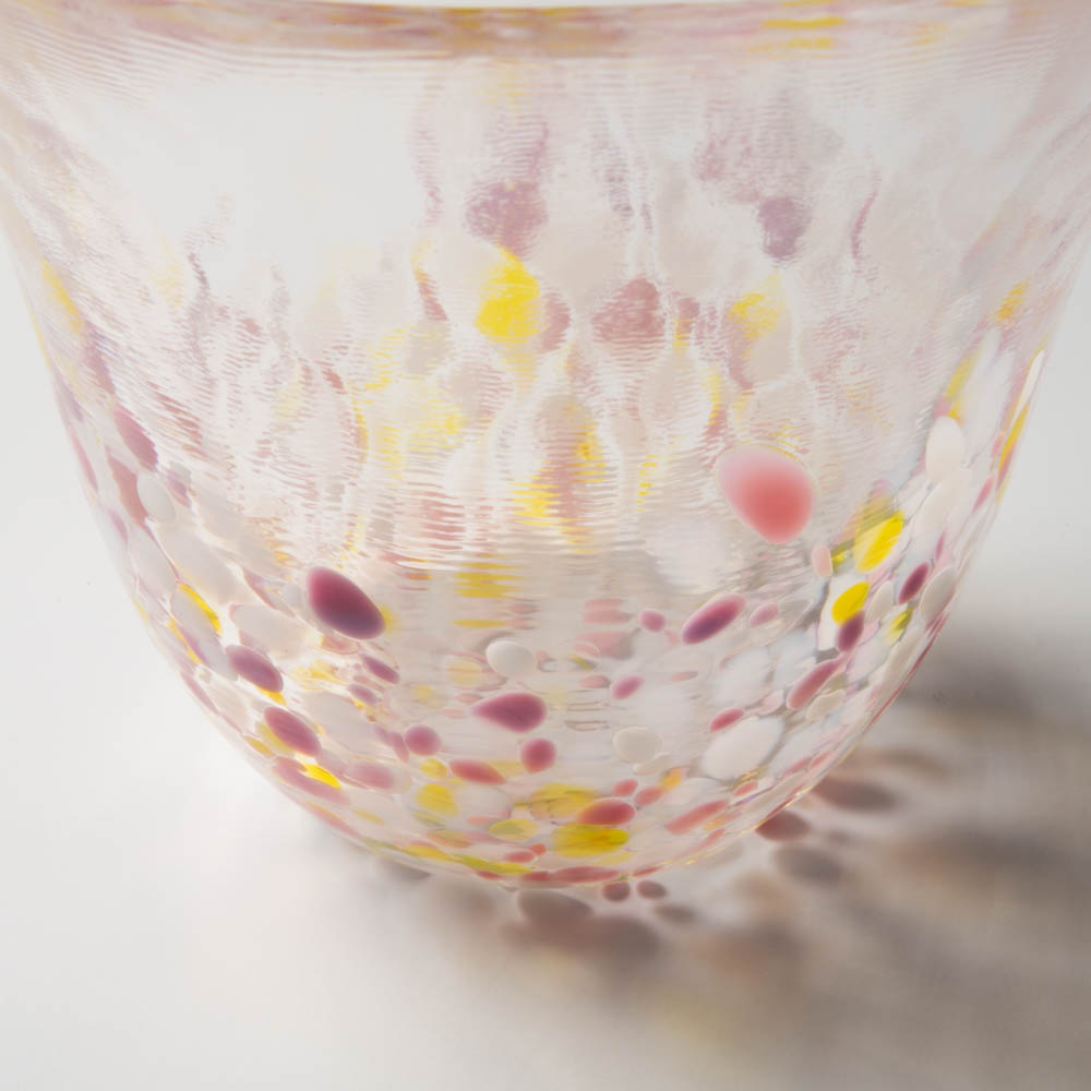 津軽びいどろ sakura 盃ペア(菜の花と青い空) 津軽びいどろ ガラスもの