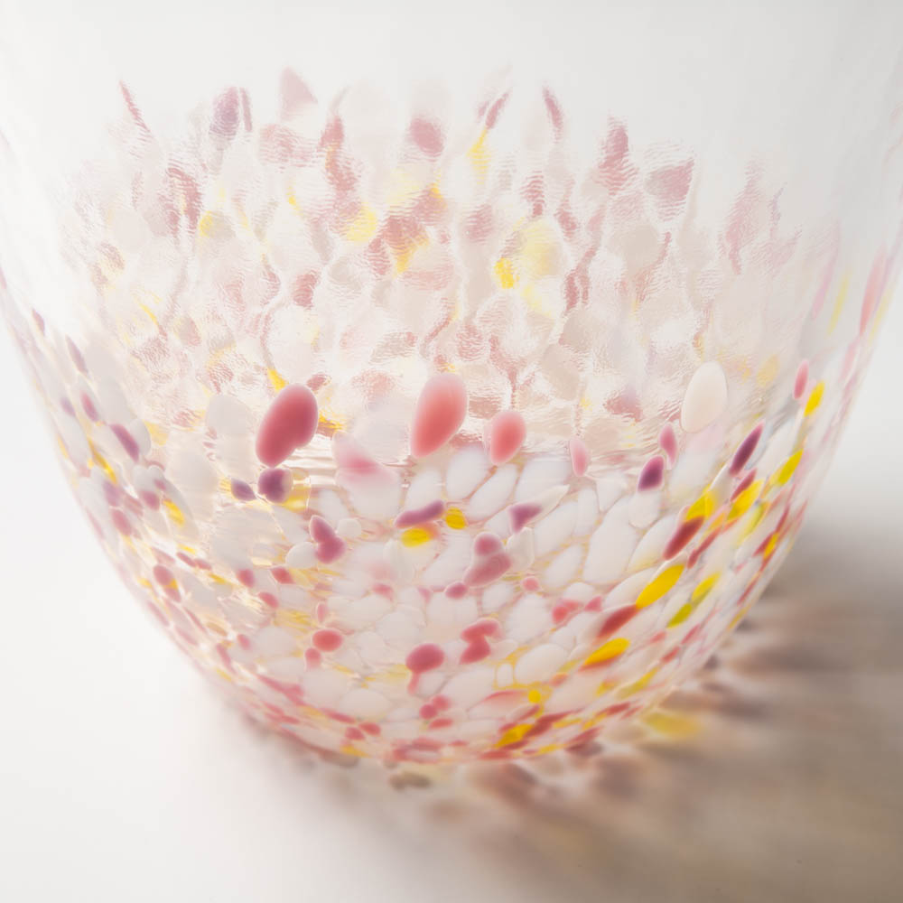 津軽びいどろ sakura グラスペア(菜の花と青い空) 津軽びいどろ ガラスもの