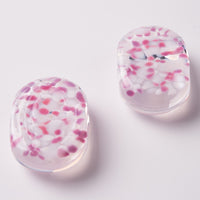 津軽びいどろ sakura 小判箸置/箸セット 津軽びいどろ 木工もの