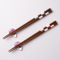 津軽びいどろ sakura しずく箸置/箸セット 津軽びいどろ 木工もの