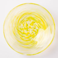 津軽びいどろ 色色豆皿 菜の花 津軽びいどろ ガラスもの