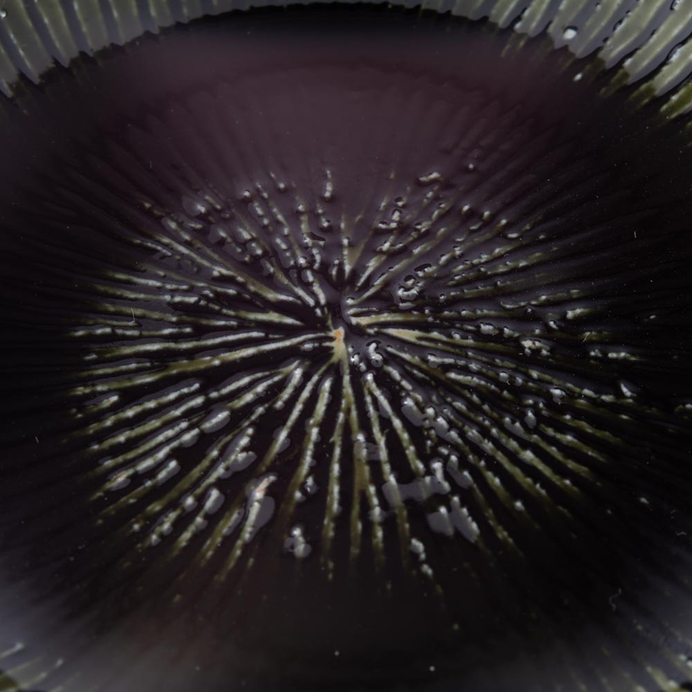 三川内焼 玉峰窯 織部釉ハス型小鉢 三川内焼 玉峰窯 三川内焼