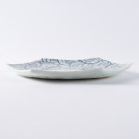 三川内焼 玉峰窯 木の葉六角取皿 三川内焼 玉峰窯 三川内焼