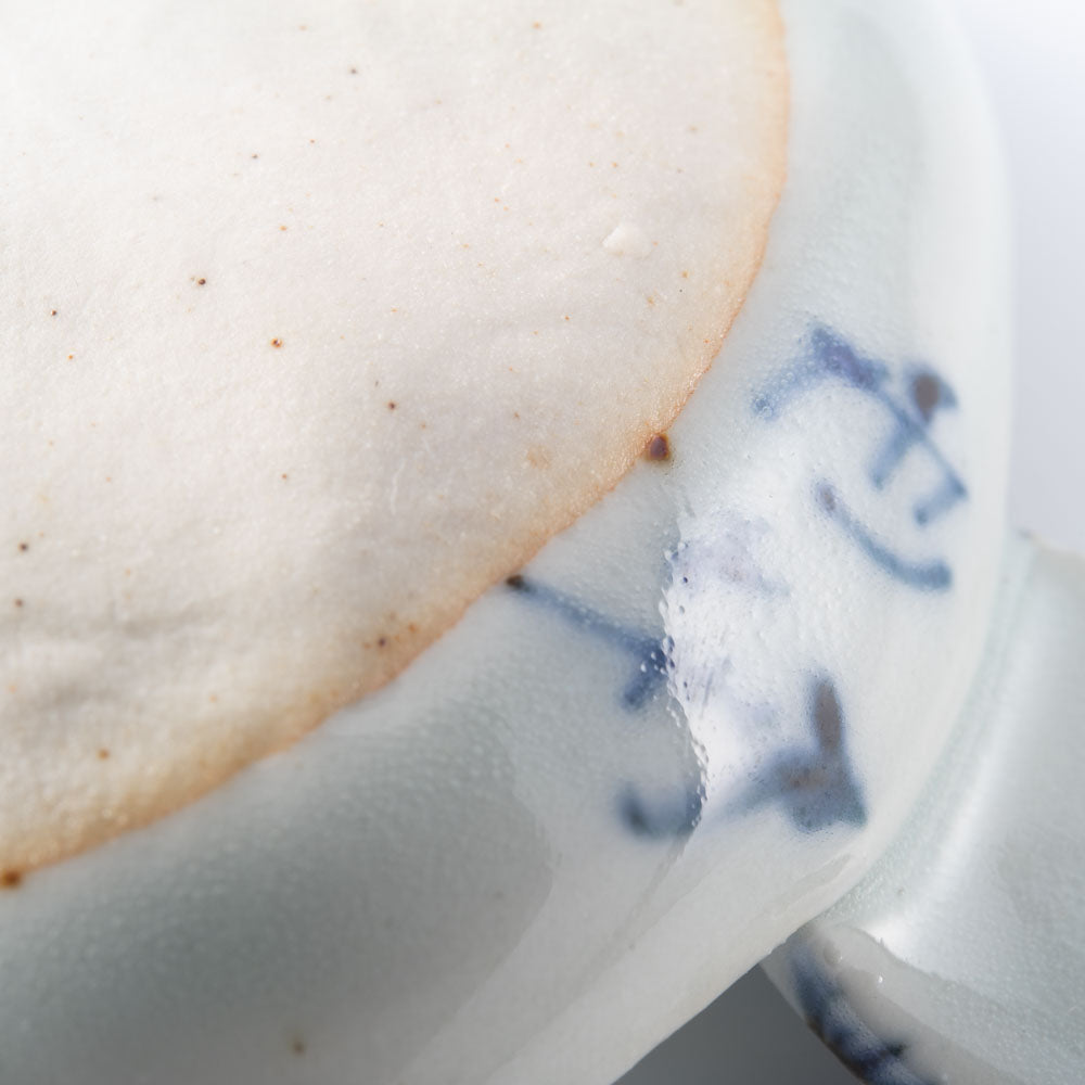 三川内焼 玉峰窯 手付き豆皿 麻の葉 三川内焼 玉峰窯 三川内焼