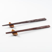 一双 若狭塗箸 花梨&箸置ゆずりは2P(桐箱入り) 一双 木工もの