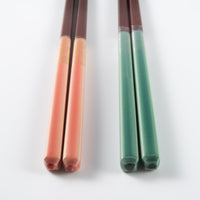 一双 若狭塗箸 箸置付夫婦箸 ほのか(桐箱入り) 一双 木工もの