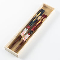 一双 若狭塗箸 夫婦箸 夢の滴(桐箱入り) 一双 木工もの