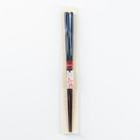 一双 若狭塗箸 田園 23cm(青) 一双 木工もの