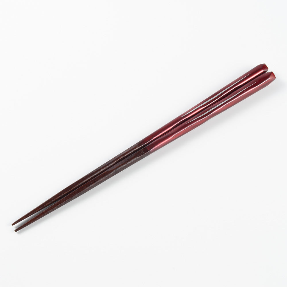 一双 若狭塗箸 田園 21cm(赤) 一双 木工もの