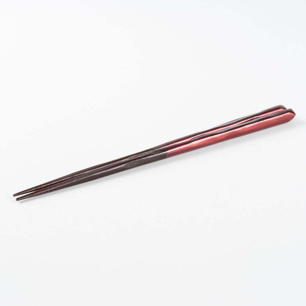 一双 若狭塗箸 田園 21cm(赤) 一双 木工もの