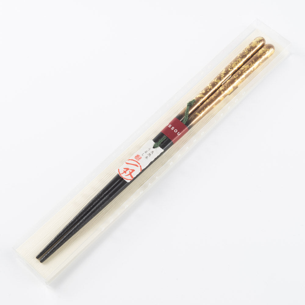 一双 若狭塗箸 瑞雲 23cm(黒) 一双 木工もの