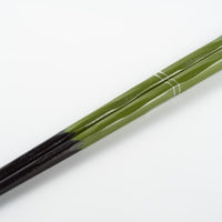 一双 若狭塗箸 冬支度 23cm(緑) 一双 木工もの