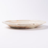 古谷製陶所 鉄散 彫刻皿7寸 信楽焼 古谷製陶所 信楽焼