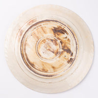 古谷製陶所 鉄散 リーフリム皿8寸 信楽焼 古谷製陶所 信楽焼