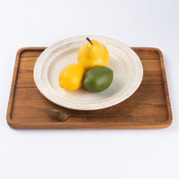 古谷製陶所 鉄散 リーフリム皿8寸 信楽焼 古谷製陶所 信楽焼