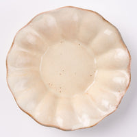 古谷製陶所 粉引 輪花深皿 豆 信楽焼 古谷製陶所 信楽焼