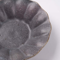 古谷製陶所 グレー釉 輪花深皿 豆 信楽焼 古谷製陶所 信楽焼