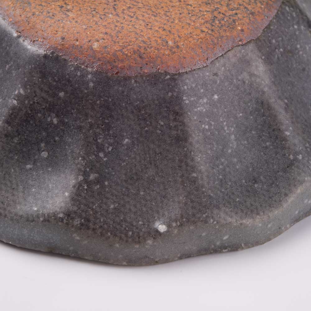 古谷製陶所 グレー釉 輪花深皿 豆 信楽焼 古谷製陶所 信楽焼