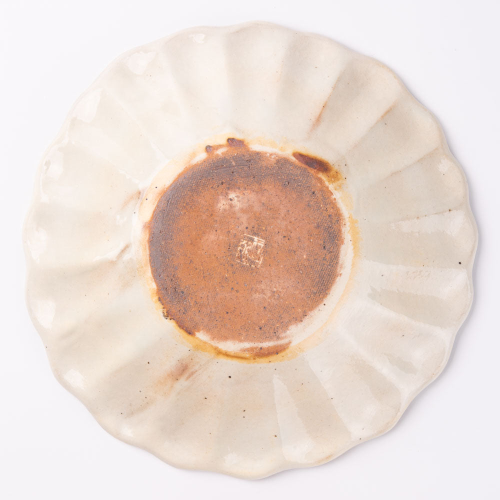 古谷製陶所 鉄散 輪花深皿 大 信楽焼 古谷製陶所 信楽焼