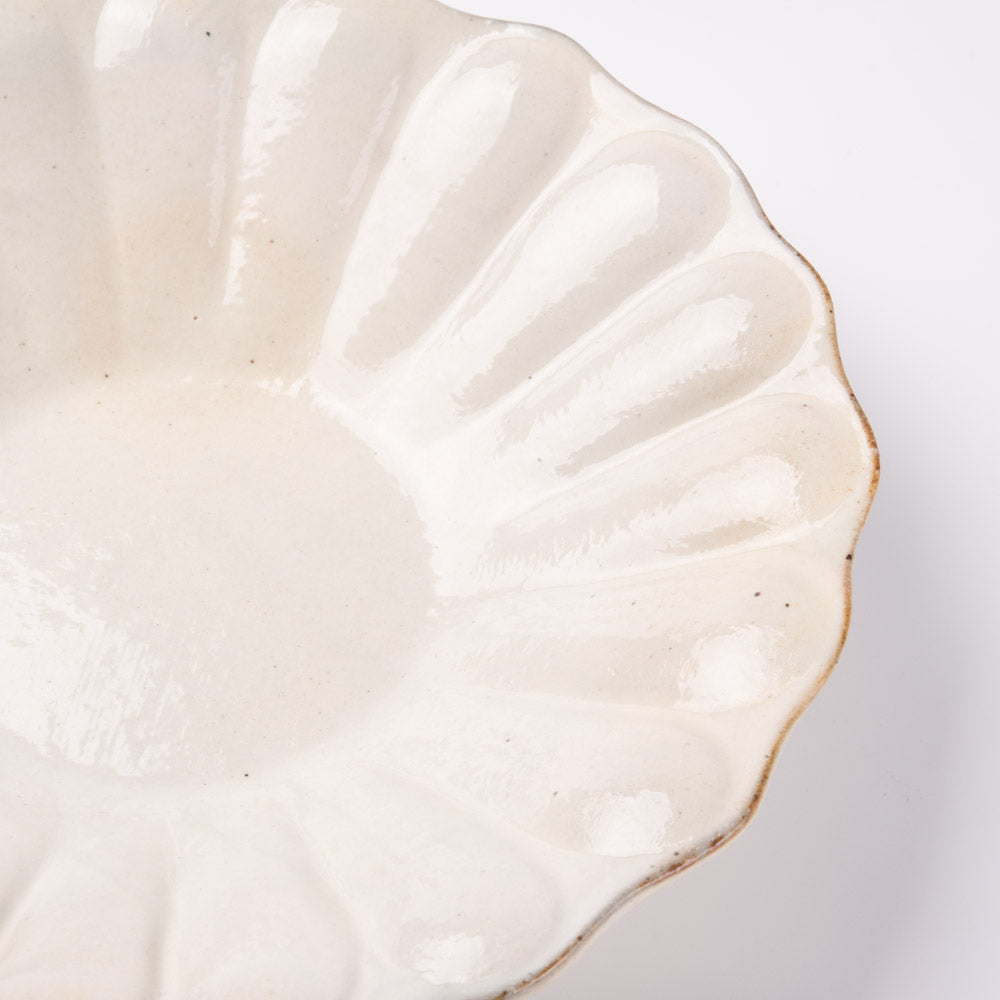 古谷製陶所 鉄散 輪花深皿 大 信楽焼 古谷製陶所 信楽焼