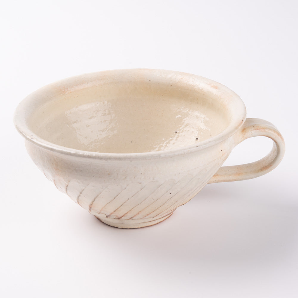 古谷製陶所 鉄散 線彫スープカップ(丸) 信楽焼 古谷製陶所 信楽焼